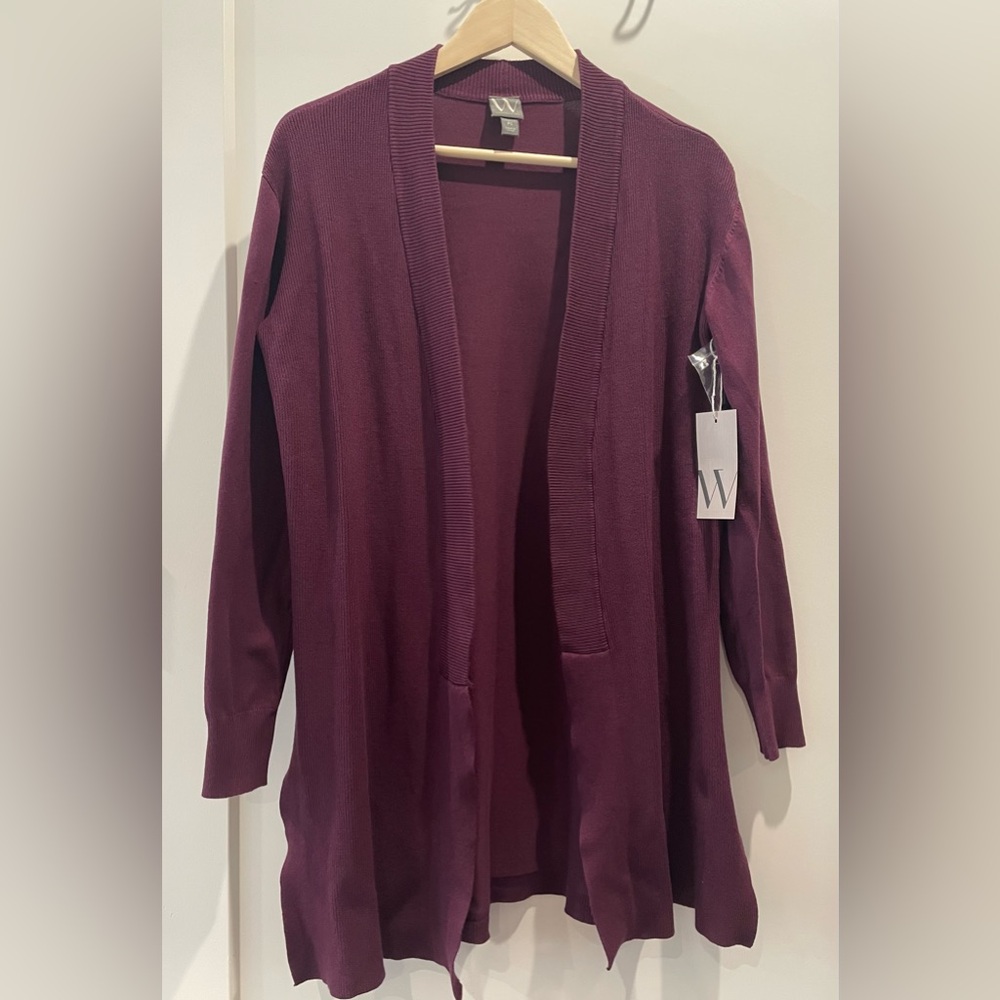 Worthington Women's Cardigan - Rich Burgundy